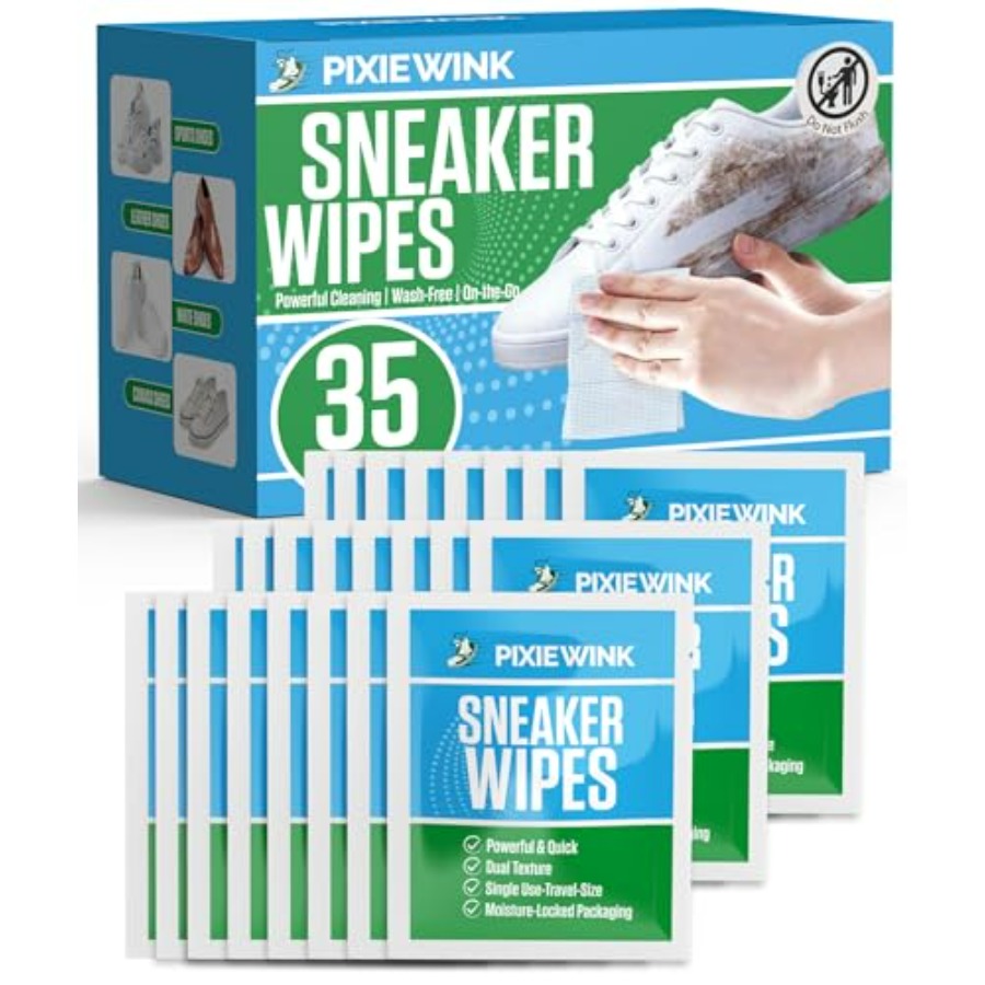 Sneaker Cleaner - Sneaker Cleaning Wipes, Dual-Sided Instant Shoe