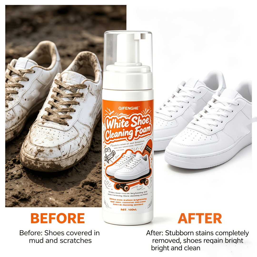 Portable No Rinse White Shoe C - Sneaker Cleaner บทวิจารณ์และราคา