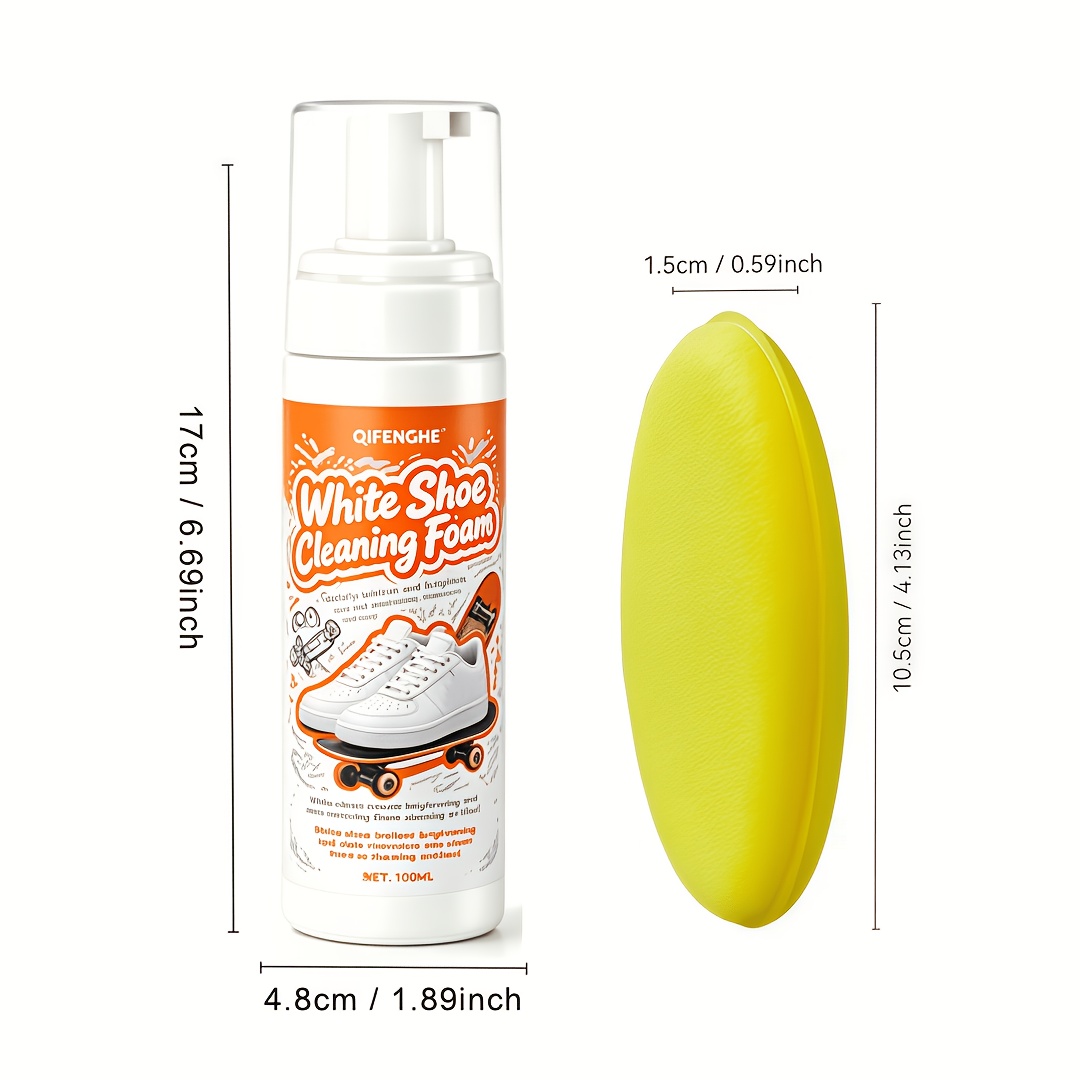 Portable No Rinse White Shoe C - Sneaker Cleaner บทวิจารณ์และราคา
