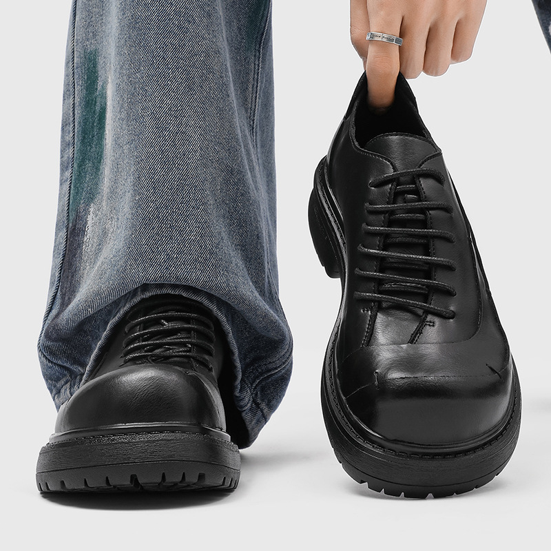 Men's Brown Leather Shoes Men' - Sneaker Career บทวิจารณ์และราคา