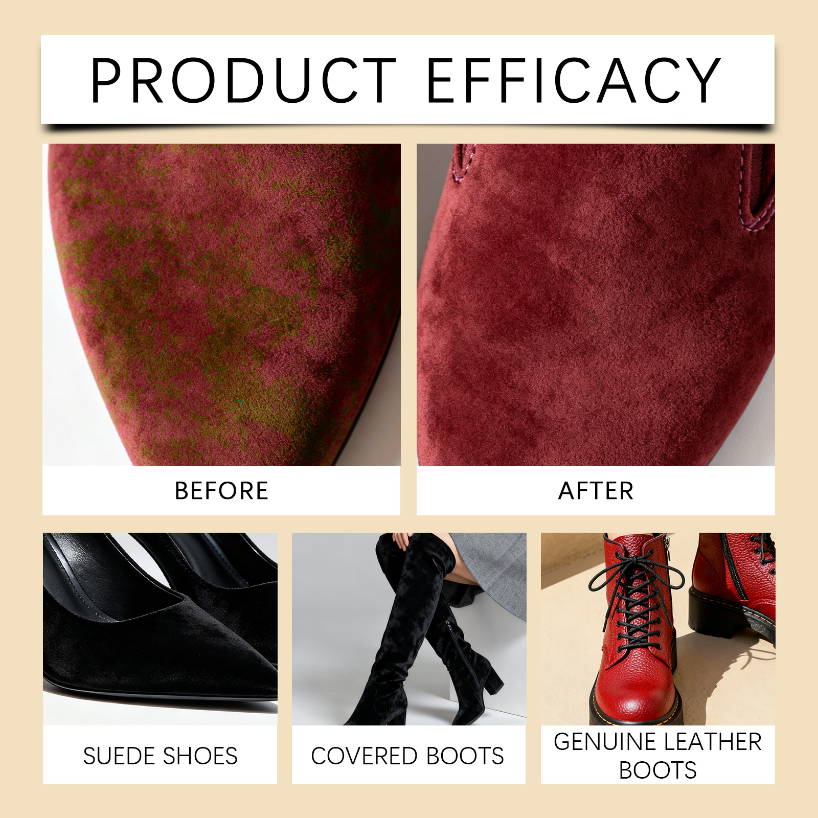 Suede Cleaner Spray Nubuck Car - Sneaker Cleaner บทวิจารณ์และราคา