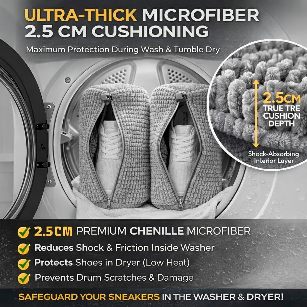 2PCS Shoe Washing Machine Bag  - Sneaker Cleaner บทวิจารณ์และราคา