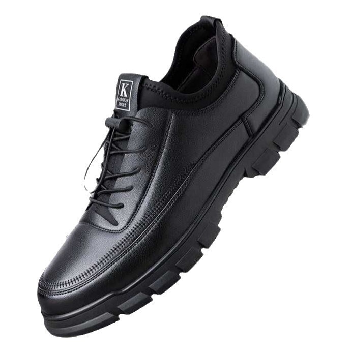 Men's Black Faux Leather Warm  - Sneaker Career บทวิจารณ์และราคา