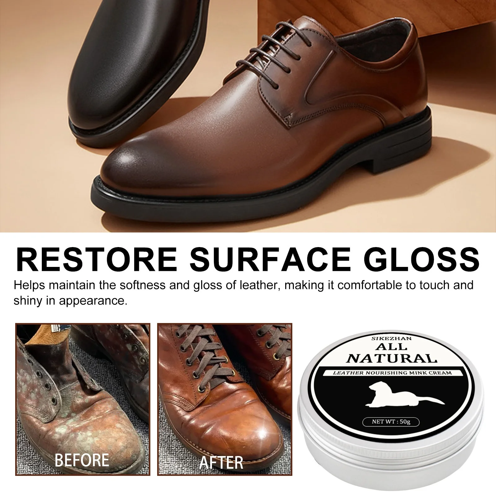 SIKEZHAN Leather Sofa Cleaner  - Shoe Polish Cream บทวิจารณ์และราคา
