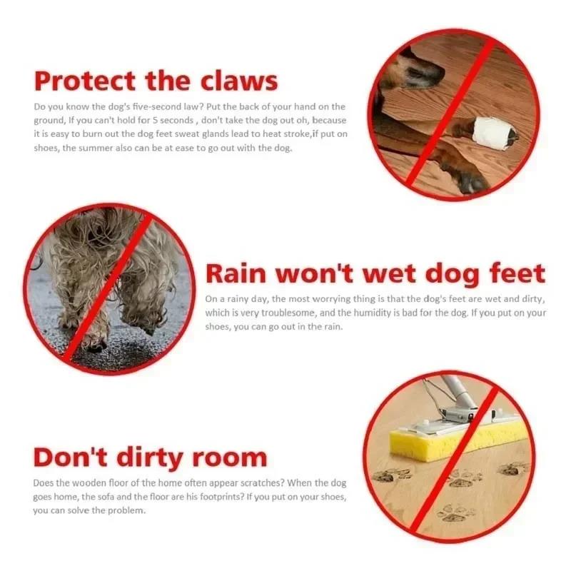 New 4pcs Waterproof Pet Dog Sh - Shoe Polish Cream บทวิจารณ์และราคา