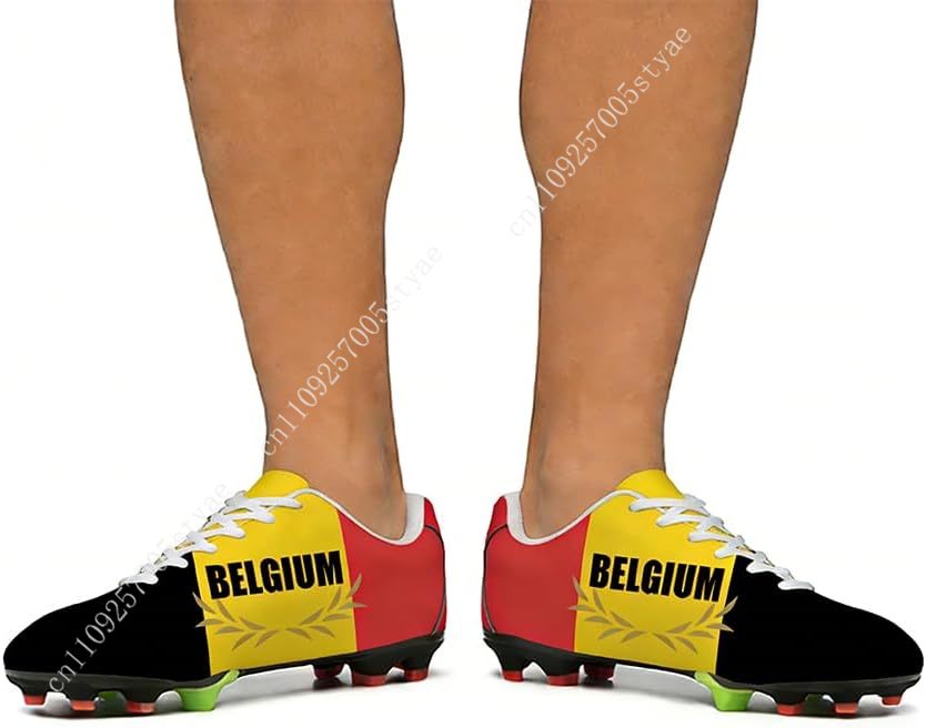 Belgium Flag Soccer Shoes Men  - Sneaker Career บทวิจารณ์และราคา